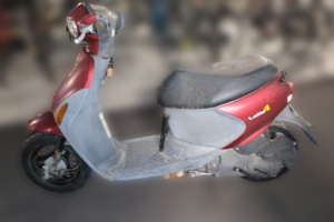 回収実績：愛媛県のお客様より原付バイクを無料回収させていただきました