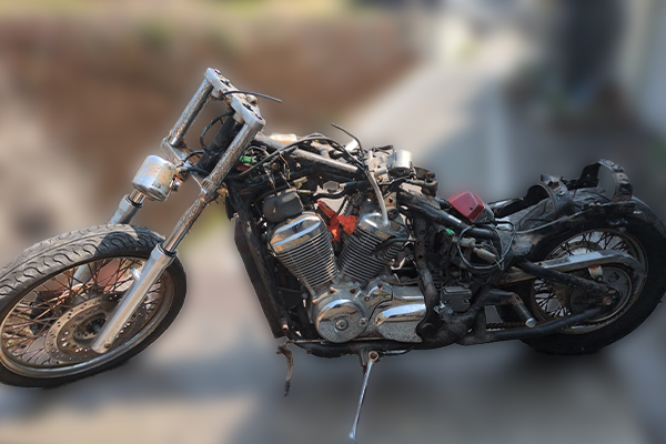 高知県香美市で回収したバイク ホンダ スティード400